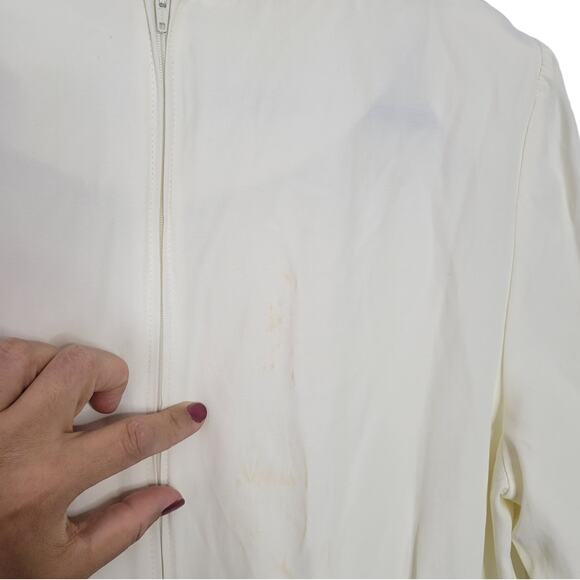 Bedford Fair Vintage Cream Long Sleeve Floral Midi Dress Women Sz 14 - Picture 3 of 12